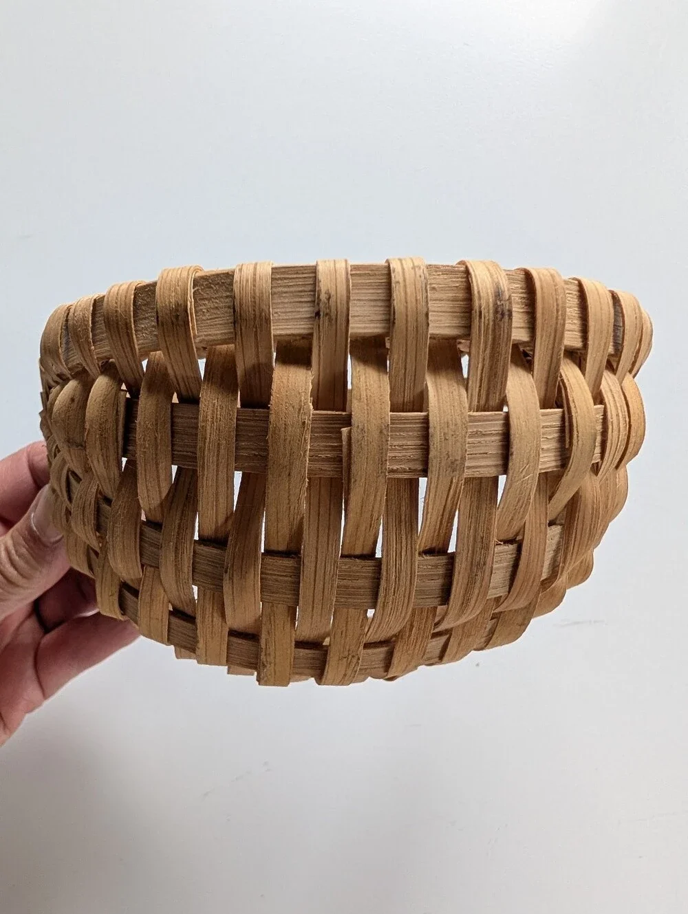 Handwoven Vintage Wall Pocket Hanging Basket